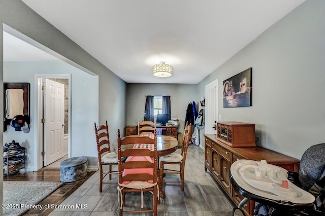 view of dining room