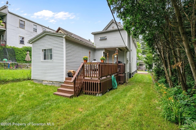 2211 Myrtle St, Scranton, PA 18510 - back of house featuring a deck