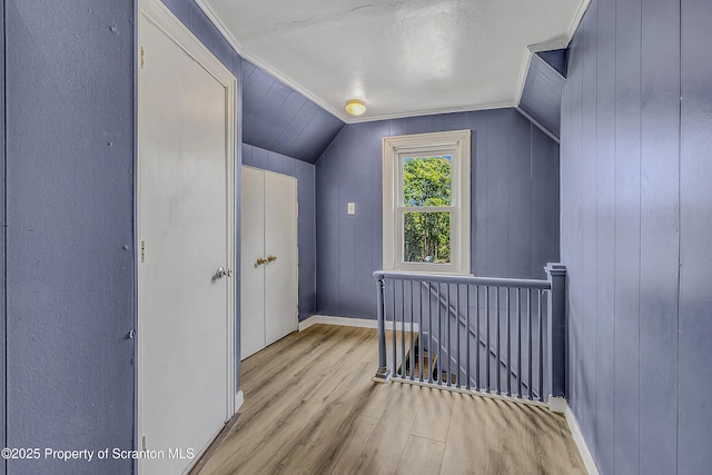 826 Moltke Ave, Scranton, PA 18505 - additional living space with wood finished floors and vaulted ceiling