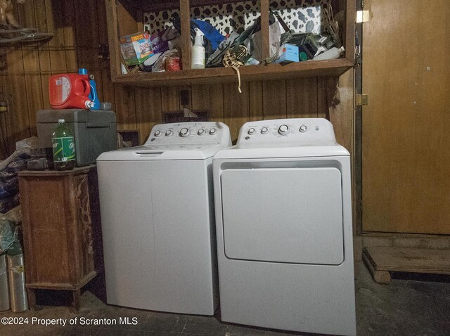 laundry area featuring separate washer and dryer