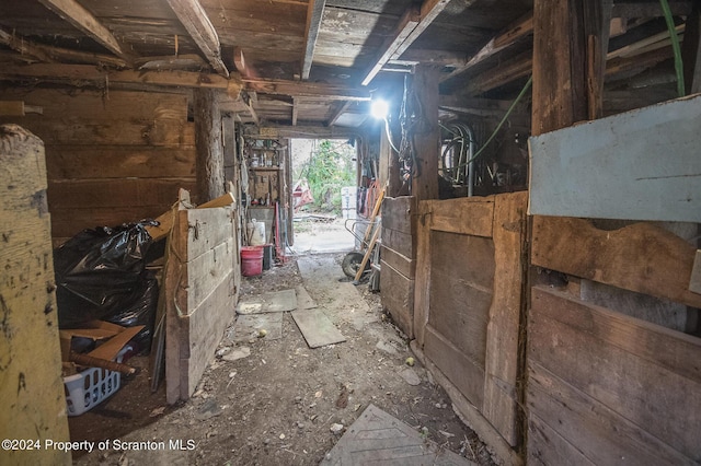 view of horse barn