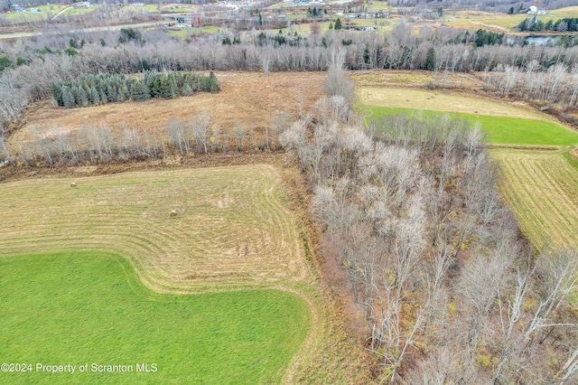 bird's eye view featuring a rural view