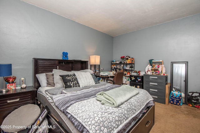 bedroom featuring carpet floors