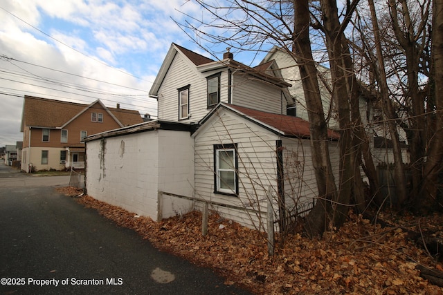 view of side of property