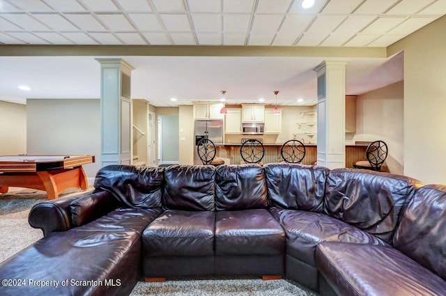 view of living room