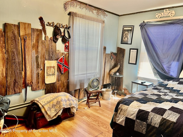 4886 State Route 11, Hop Bottom, PA 18824 - bedroom with ornamental molding and wood finished floors