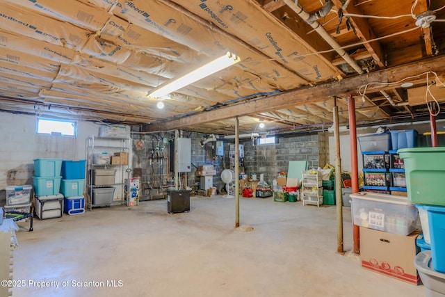 view of basement