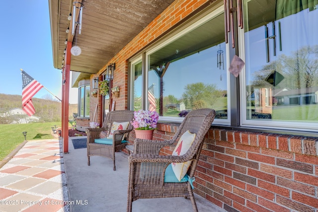 view of patio / terrace featuring a porch