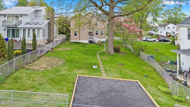 316 Sibley Ave, Old Forge, PA 18518 - fenced backyard featuring a residential view