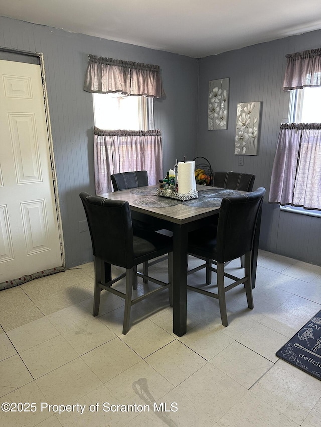 view of dining room