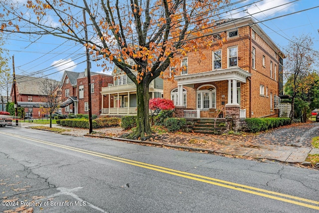 view of front of home with a porch