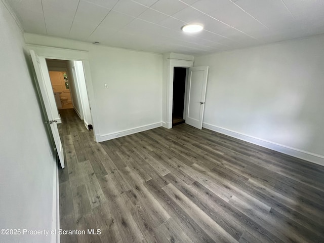 133-135 Newport St, Glen Lyon, PA 18617 - unfurnished room with dark wood-style floors and baseboards