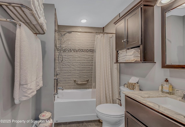 1017 Willow St Unit L14-15, Scranton, PA 18505 - full bathroom featuring vanity, shower / bath combo, and wood finished floors