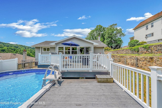 1017 Willow St Unit L14-15, Scranton, PA 18505 - back of property with a wooden deck and roof with shingles