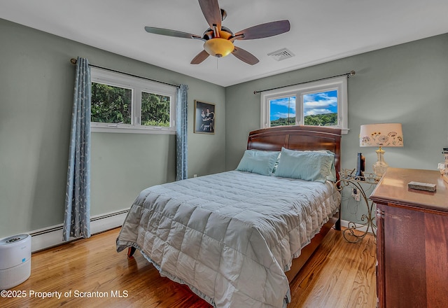1017 Willow St Unit L14-15, Scranton, PA 18505 - bedroom featuring multiple windows, wood finished floors, and baseboard heating