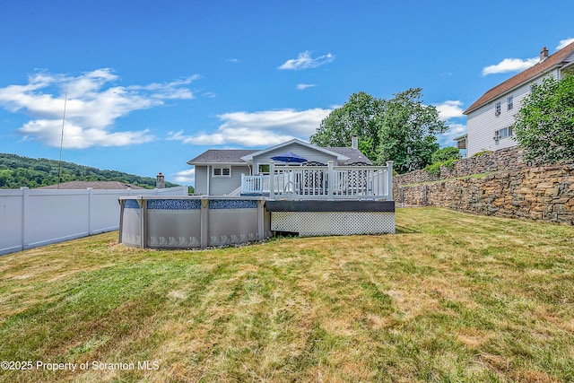 1017 Willow St Unit L14-15, Scranton, PA 18505 - rear view of house featuring a wooden deck