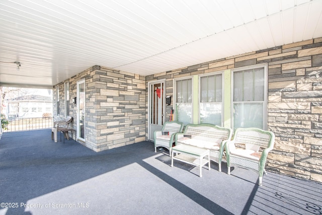 view of patio / terrace with a porch