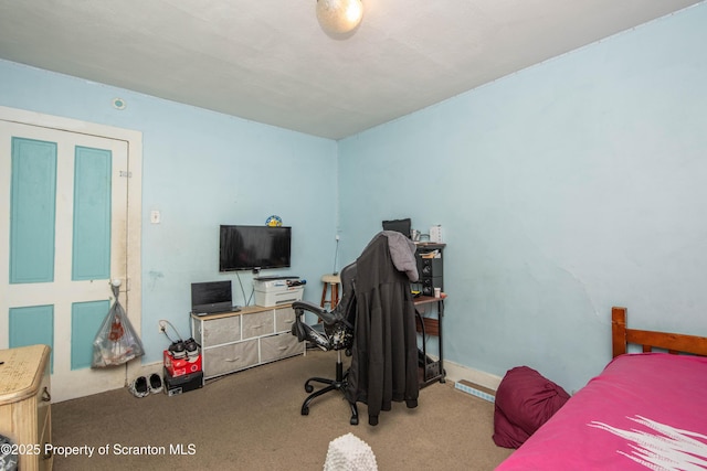 bedroom featuring carpet floors