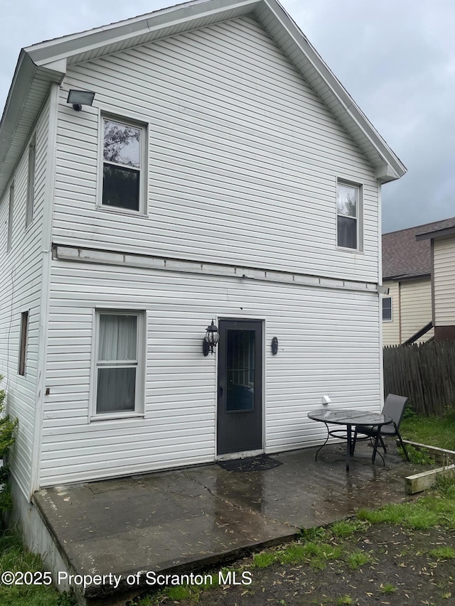 841 Hill St, Archbald, PA 18403 - rear view of house with a patio area