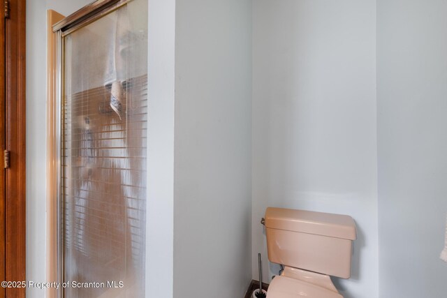 1200 Merion Cir, Clarks Summit, PA 18411 - bathroom with a shower stall and toilet