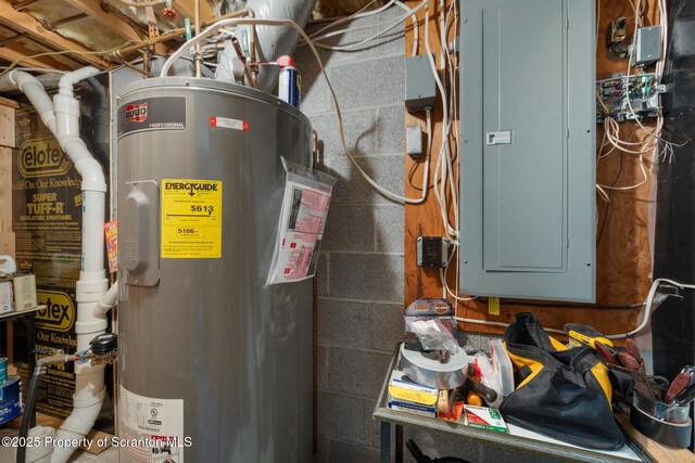 1200 Merion Cir, Clarks Summit, PA 18411 - utilities featuring electric panel and water heater