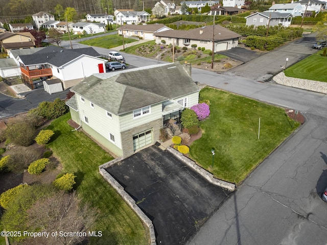 817 Miles Ave, Dickson City, PA 18447 - bird's eye view featuring a residential view