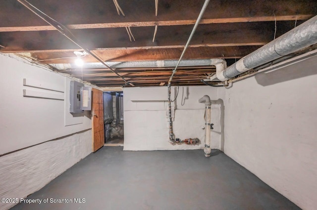 446 10th Ave, Scranton, PA 18504 - unfinished basement featuring electric panel