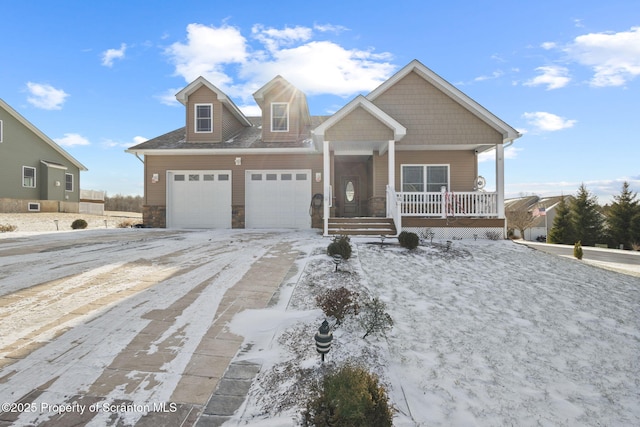 view of front of house with a porch