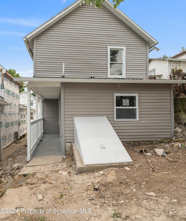 view of rear view of property