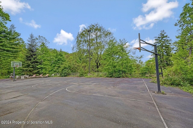 view of basketball court