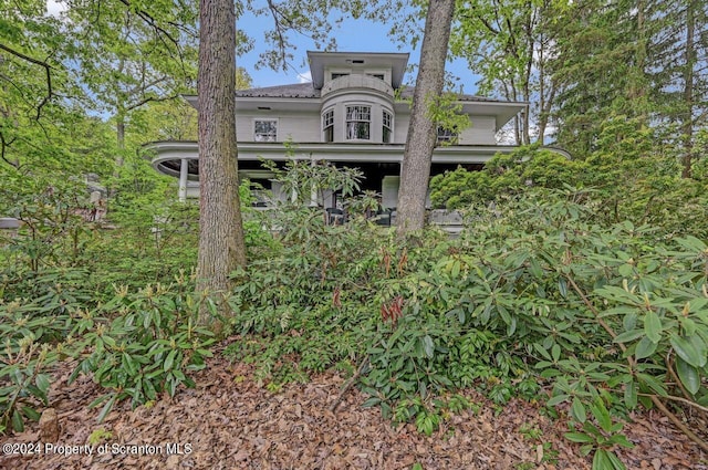 view of rear view of property