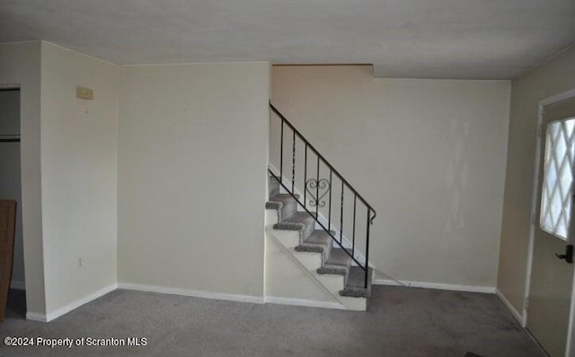 view of carpeted entryway