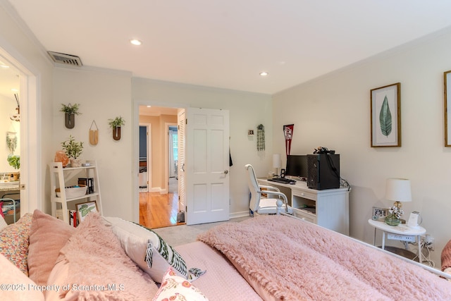 941 Old State Rd, Clarks Summit, PA 18411 - bedroom featuring ornamental molding, recessed lighting, carpet flooring, and baseboards