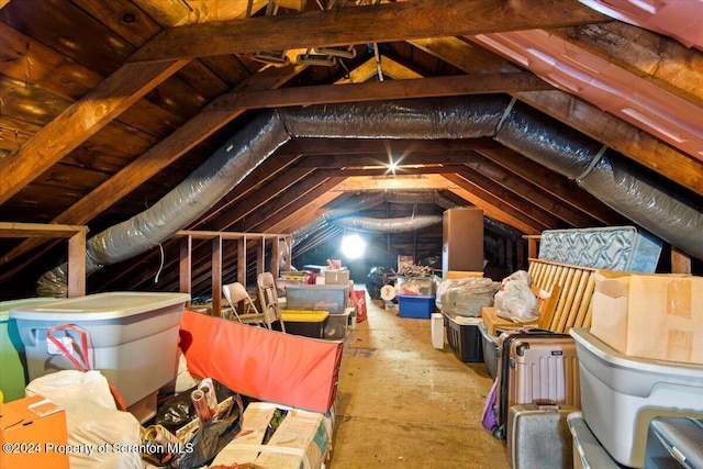 view of attic