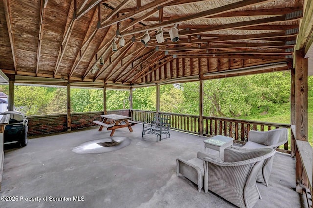 1130 Stafford Ave, Scranton, PA 18504 - sunroom / solarium with vaulted ceiling