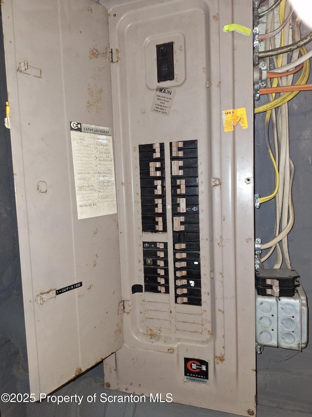 1010 Sterling St, Scranton, PA 18508 - utility room with electric panel