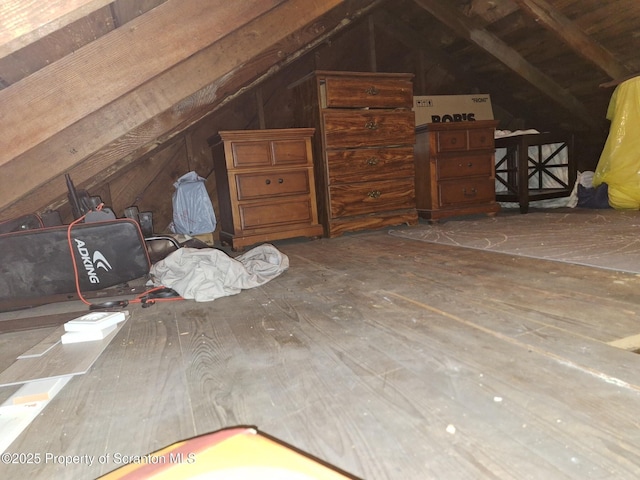 view of attic