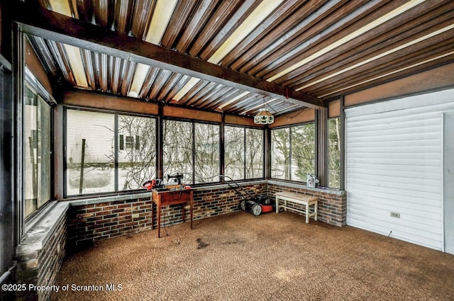 view of sunroom / solarium