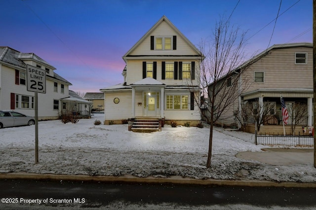 view of front of home