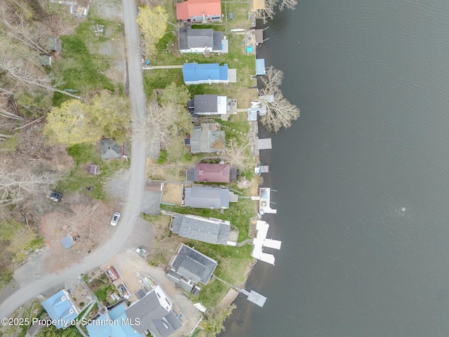 446 Lake Rd, Nicholson, PA 18446 - birds eye view of property featuring a water view