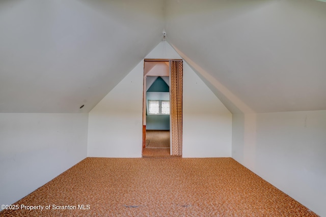 446 Lake Rd, Nicholson, PA 18446 - additional living space with carpet floors and vaulted ceiling
