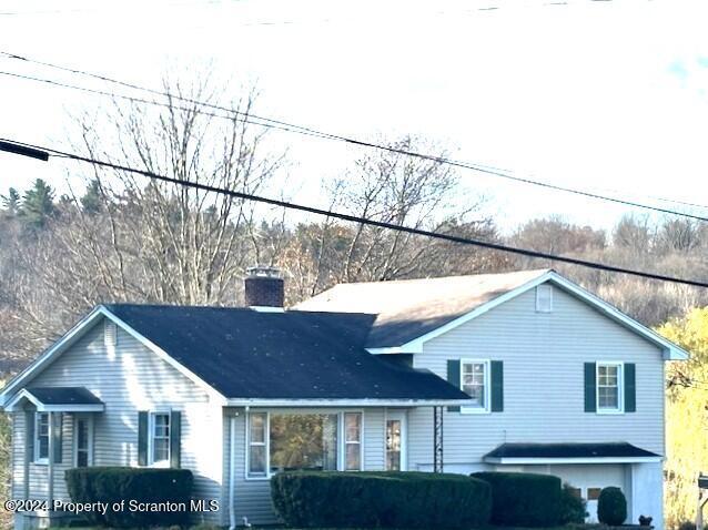 view of split level home