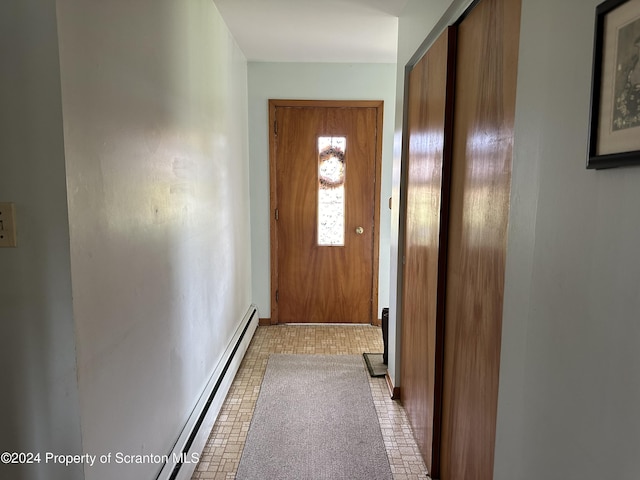 entryway featuring light floors