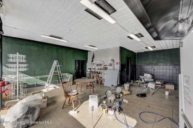 misc room featuring tile patterned flooring