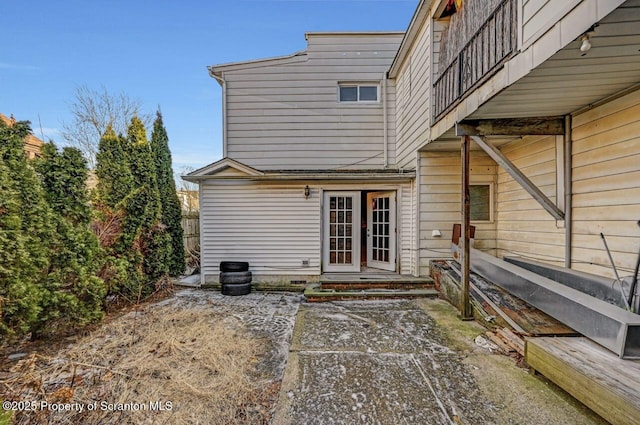 rear view of house with a patio area