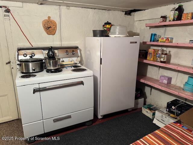 kitchen featuring white appliances