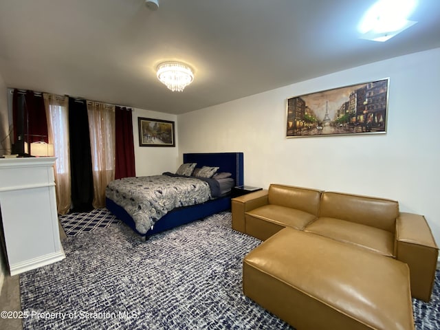 bedroom with carpet flooring