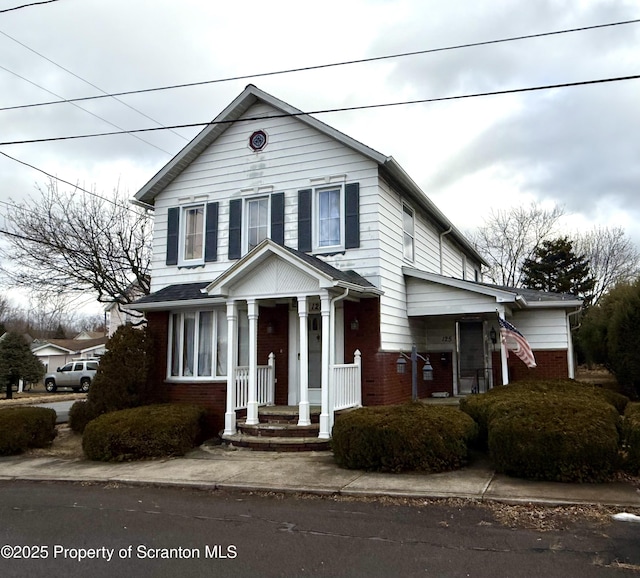 view of front of home