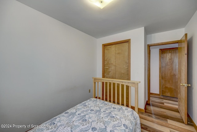 bedroom with a closet