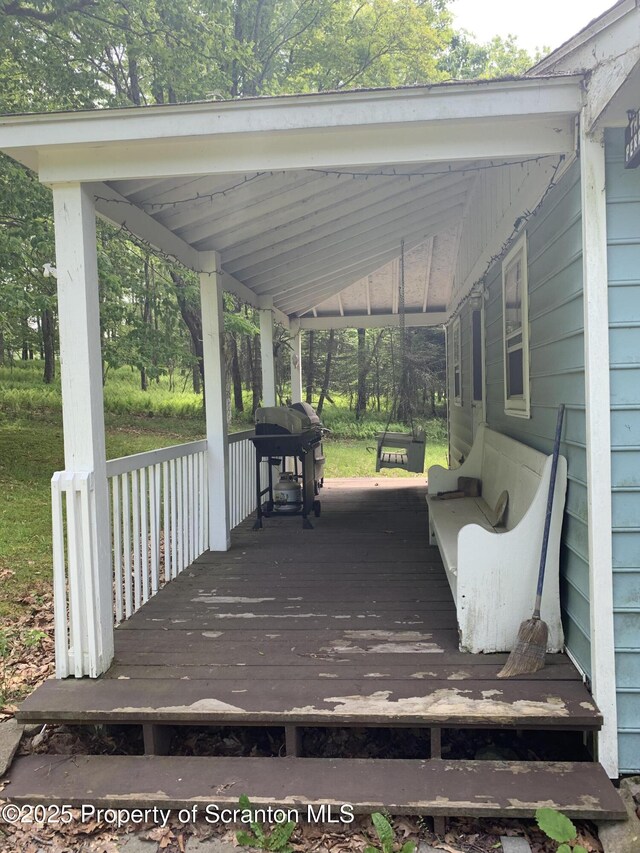 2385 Blewett Rd, Union Dale, PA 18470 - porch with grilling area